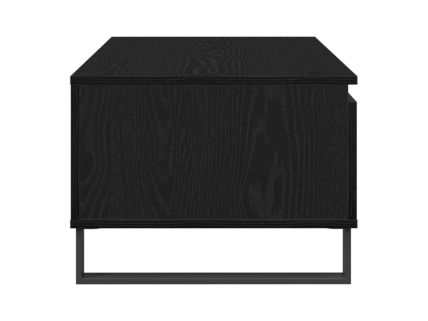 Table basse Bois noir 90x50x36,5 cm Bois d'ingénierie