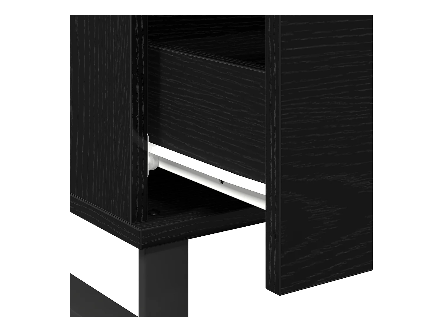 Table basse Bois noir 90x50x36,5 cm Bois d'ingénierie