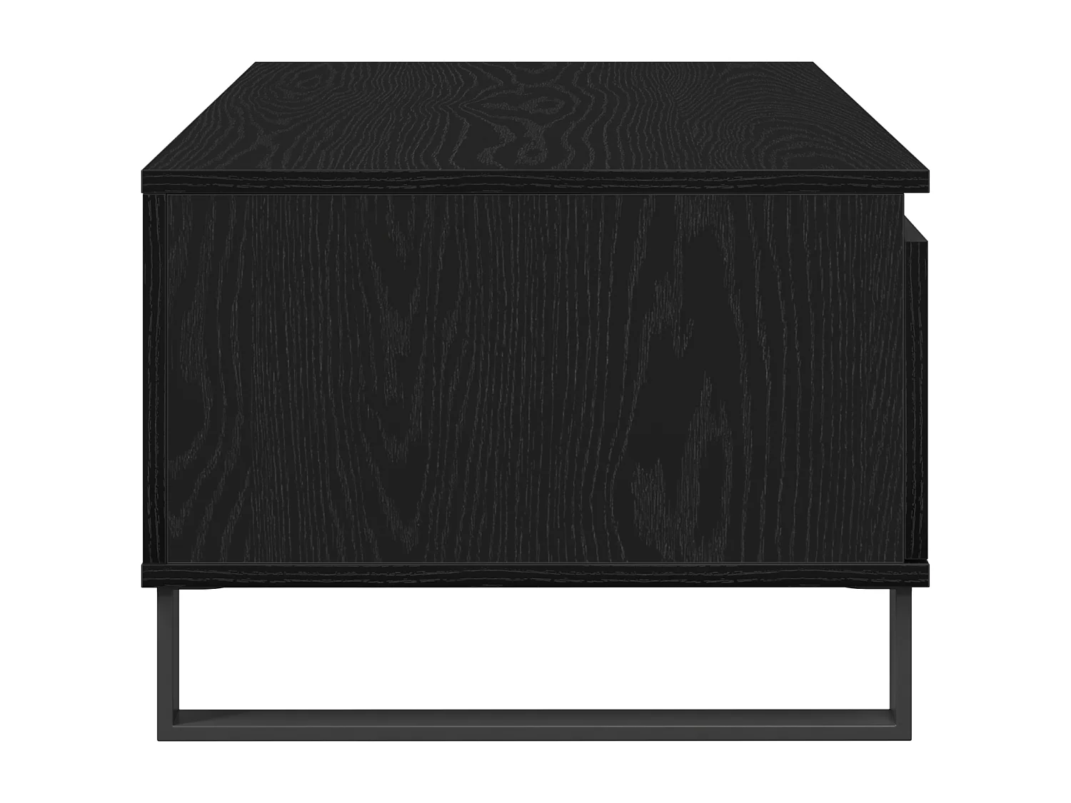 Table basse Bois noir 90x50x36,5 cm Bois d'ingénierie