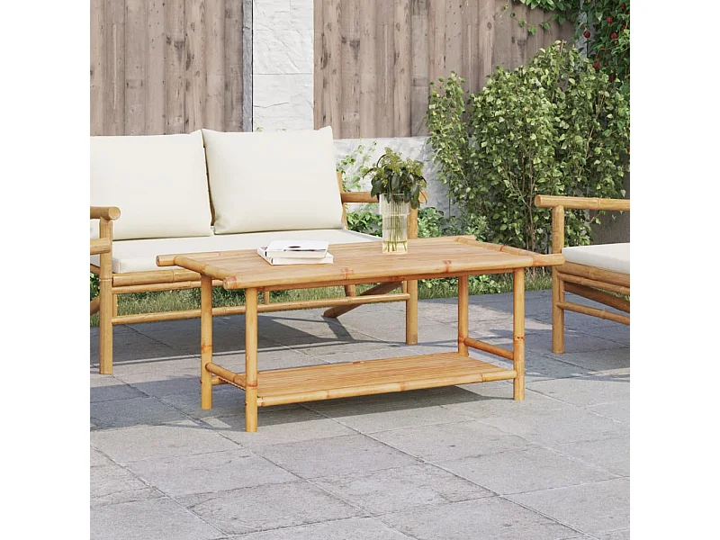 Mesa de centro 110x55x45 cm bambú