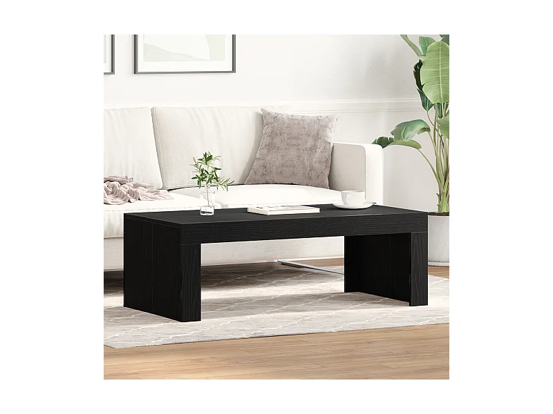 Mesa de centro de roble negro 102x50x35 cm Madera de ingeniería