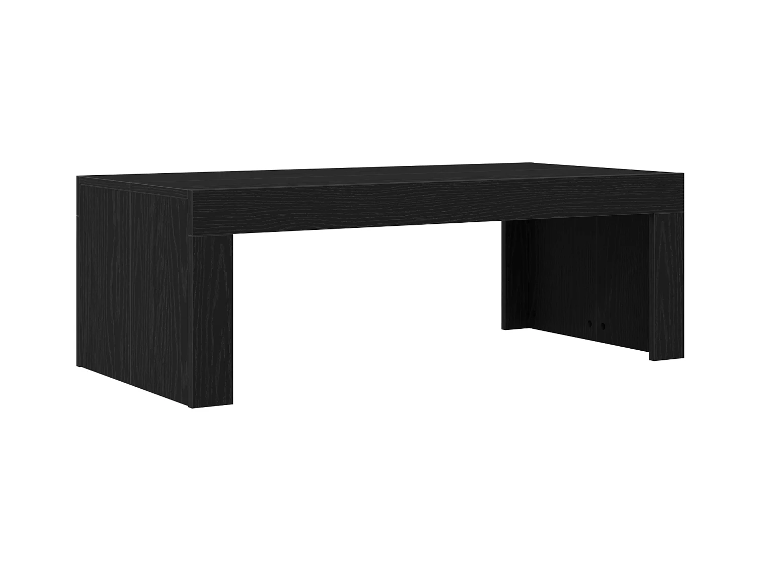 Table Basse Chêne Noir 102x50x35 cm Bois d'Ingénierie