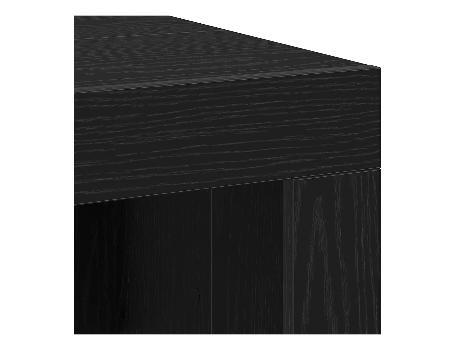 Table Basse Chêne Noir 102x50x35 cm Bois d'Ingénierie