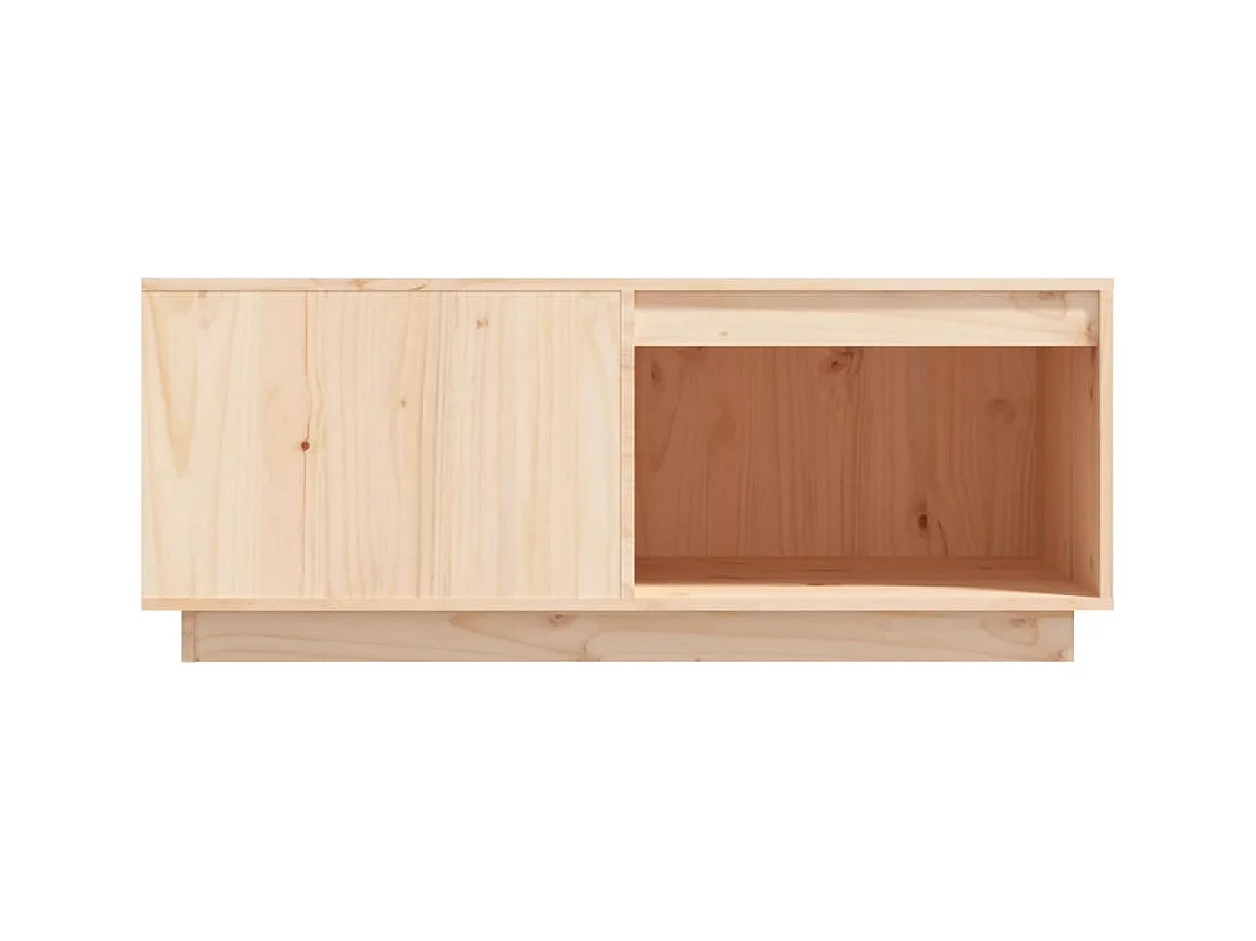 Table basse 100x101x40,5 cm Bois massif de pin