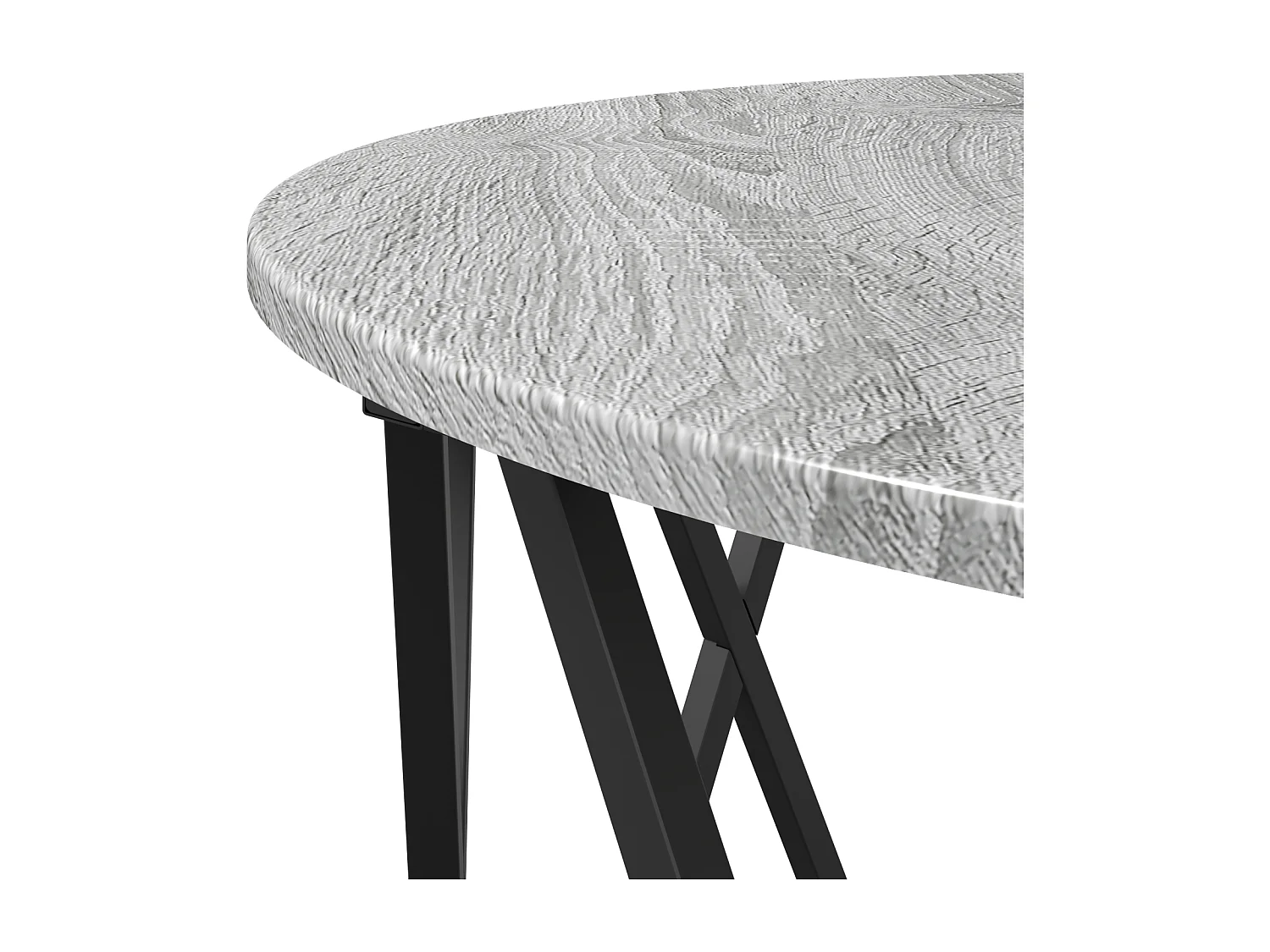 Table basse Gris Sonoma 80x80x42 cm en bois reconstitué