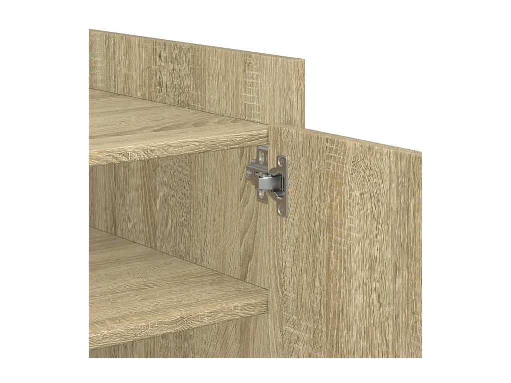 Table basse chêne sonoma 80x50x50 cm bois d'ingénierie