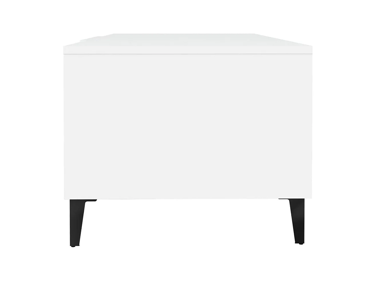 Table basse Blanc 102x50x40 cm Bois d'ingénierie