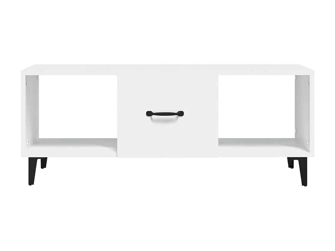 Table basse Blanc 102x50x40 cm Bois d'ingénierie