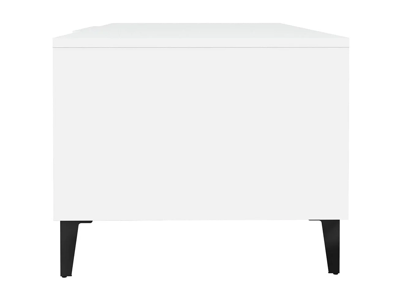 Table basse Blanc 102x50x40 cm Bois d'ingénierie