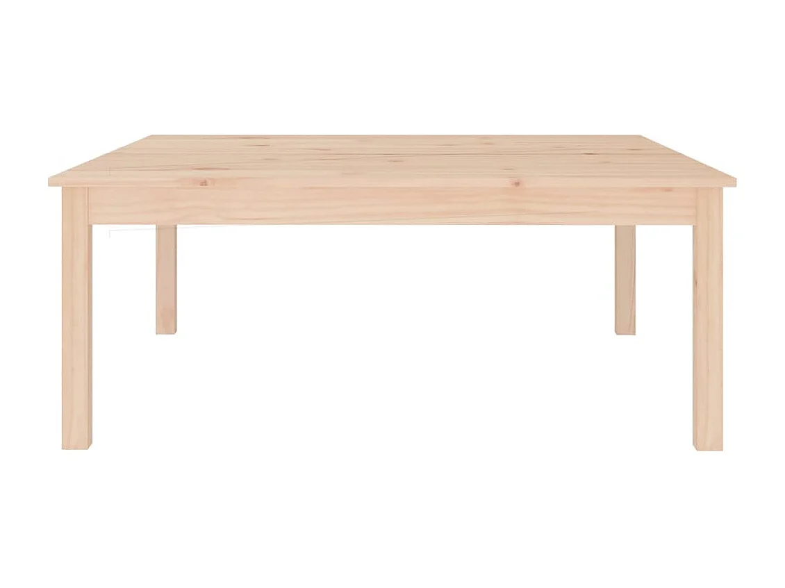 Table basse 100x100x40 cm Bois massif de pin