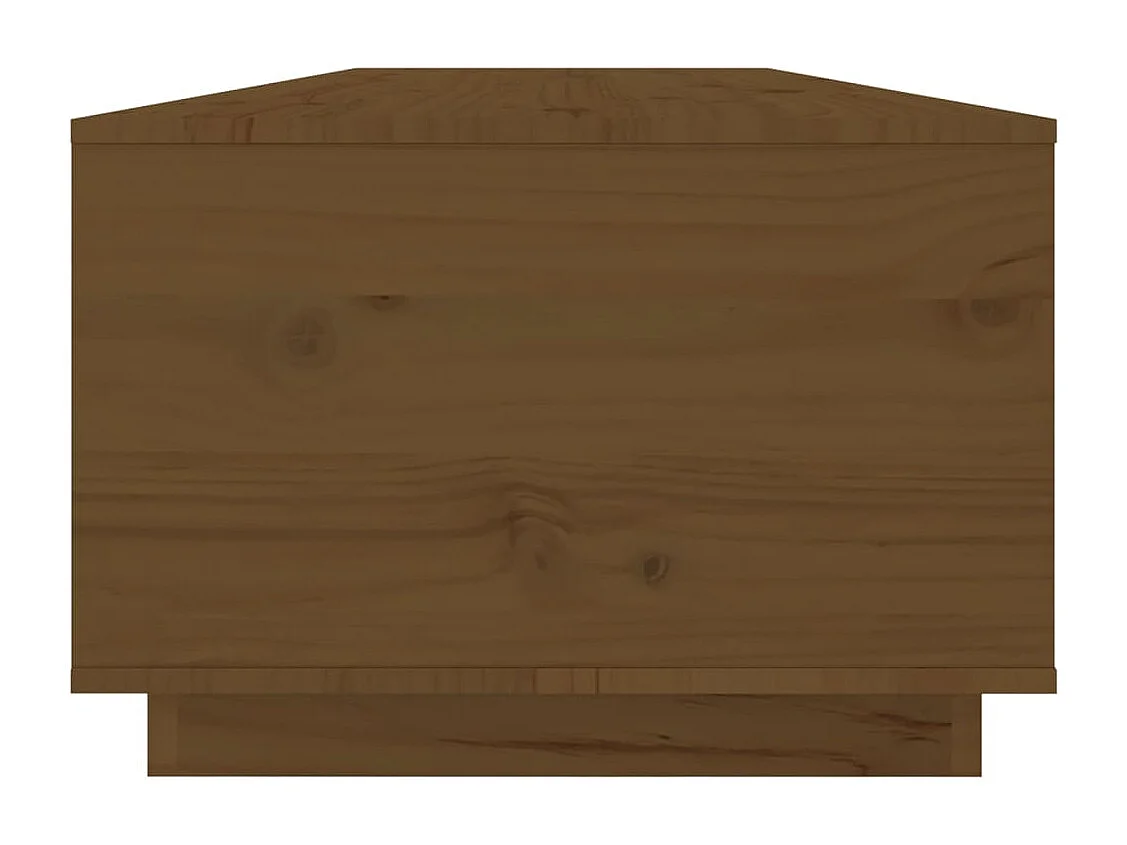 Table basse Marron miel 100x50x35 cm Bois massif de pin