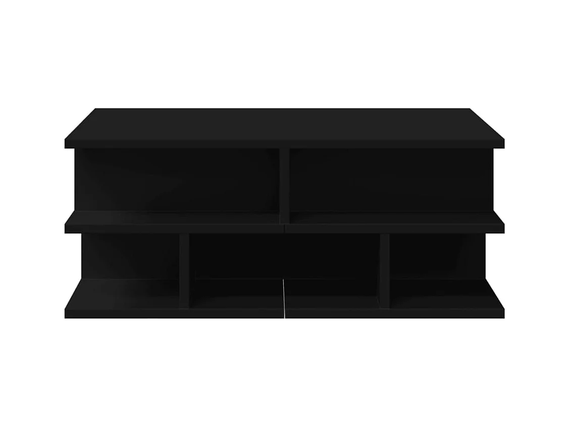 Table basse noir 70x70x29 cm bois d'ingénierie