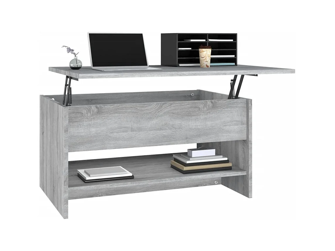 Sonoma salontafel grijs 80x50x40 cm Technisch hout