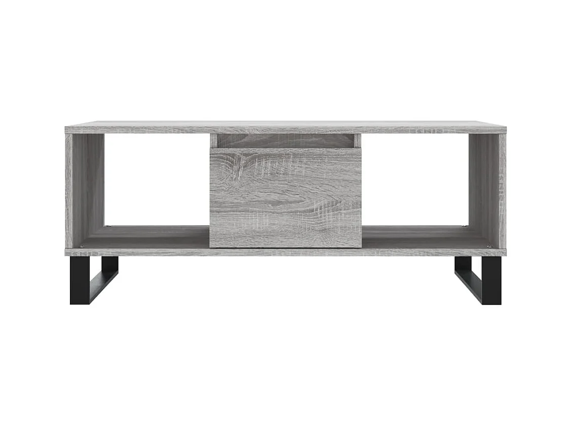 Sonoma salontafel grijs 90x50x36,5 cm Technisch hout