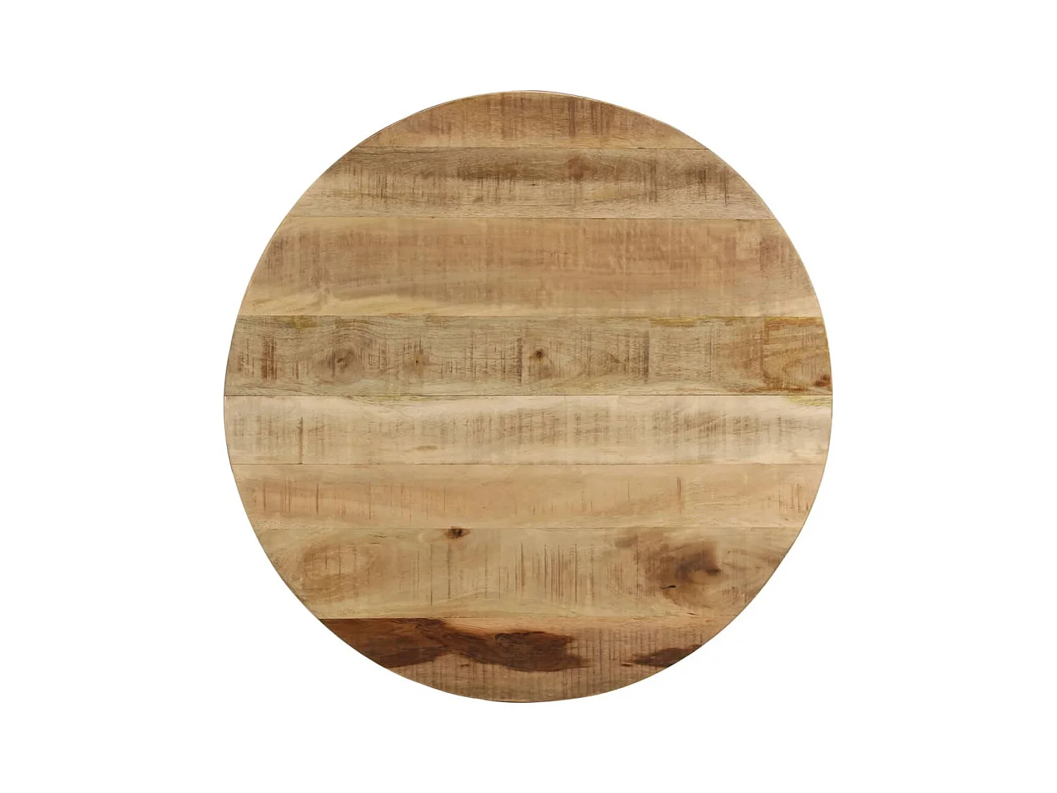 Tavolino da caffè in legno massello di mango grezzo 65x32 cm