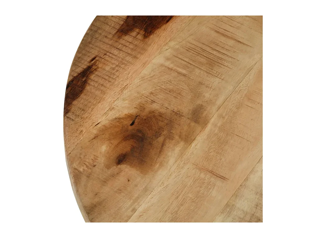 Tavolino da caffè in legno massello di mango grezzo 65x32 cm