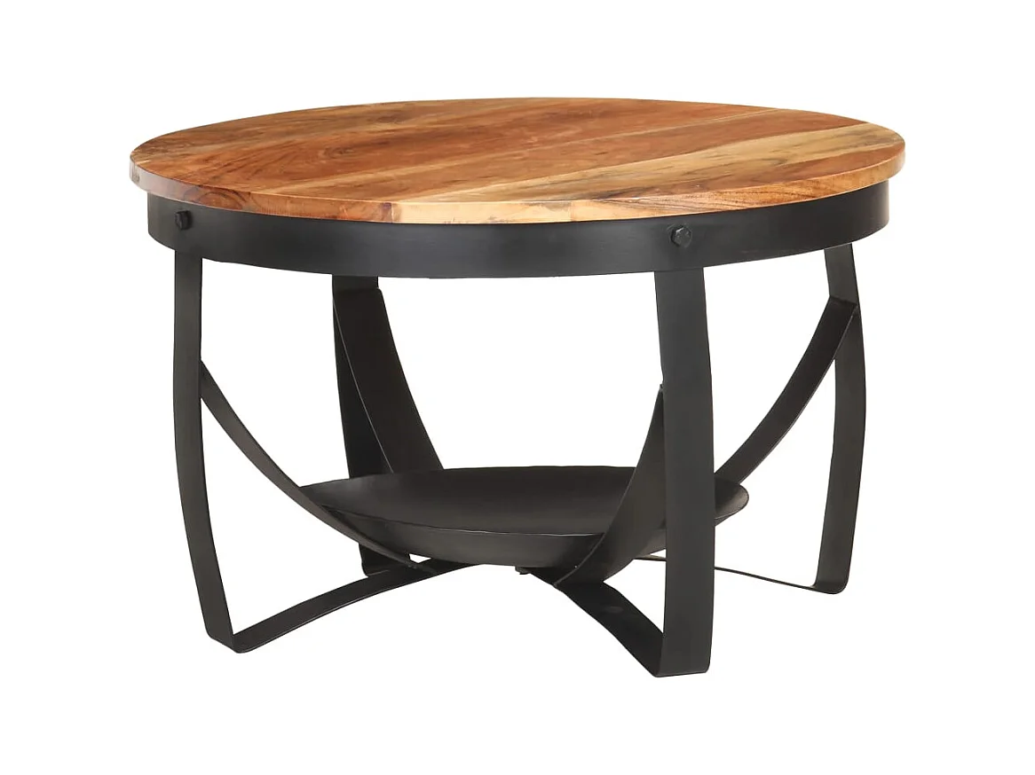 Table basse Ø68x43 cm Bois d'acacia solide