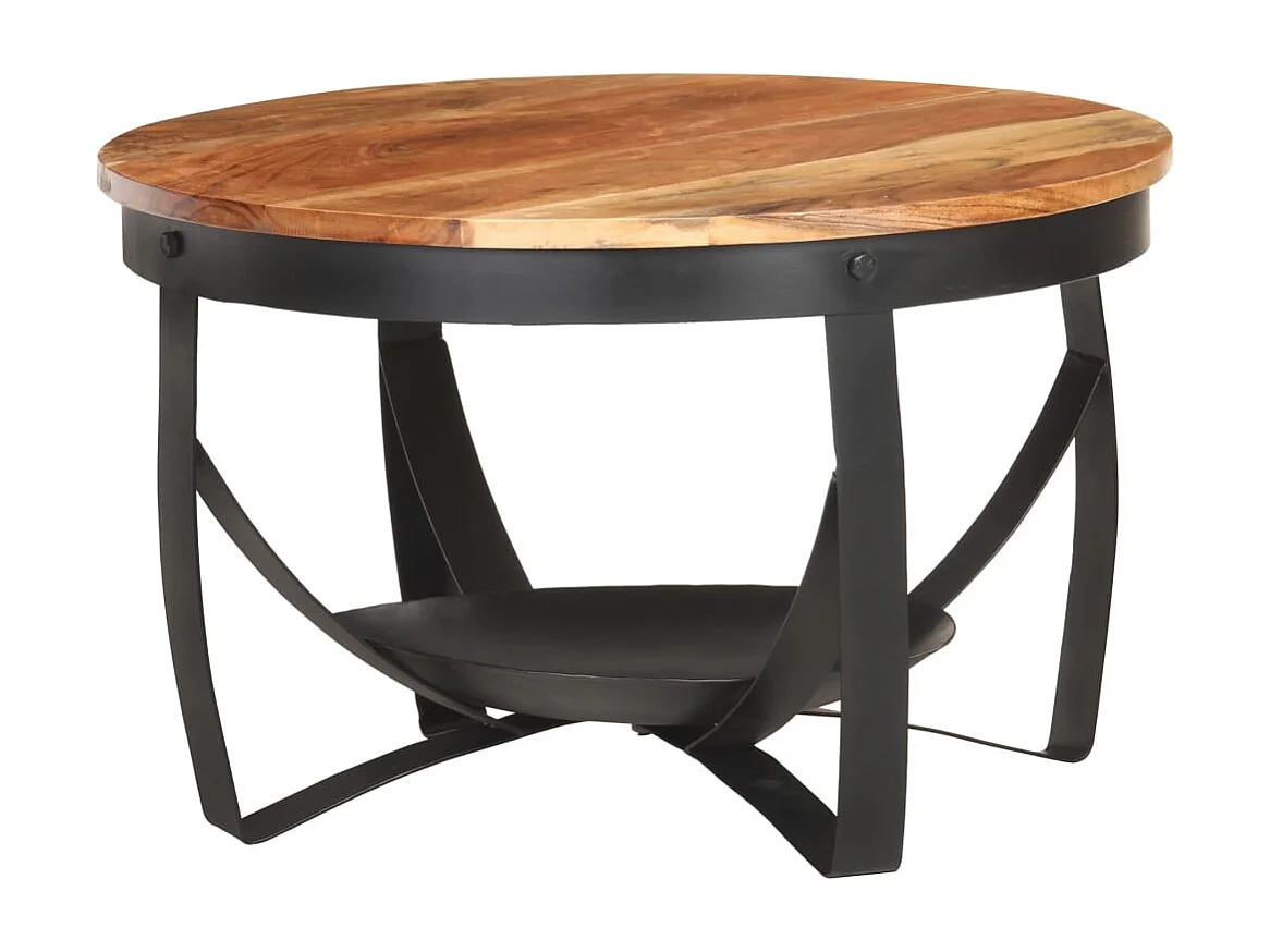 Table basse Ø68x43 cm Bois d'acacia solide