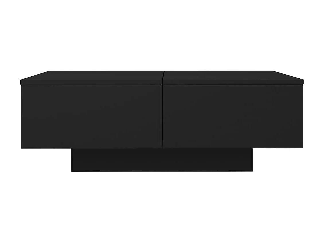 Table basse Noir 90x60x31 cm Bois d’ingénierie