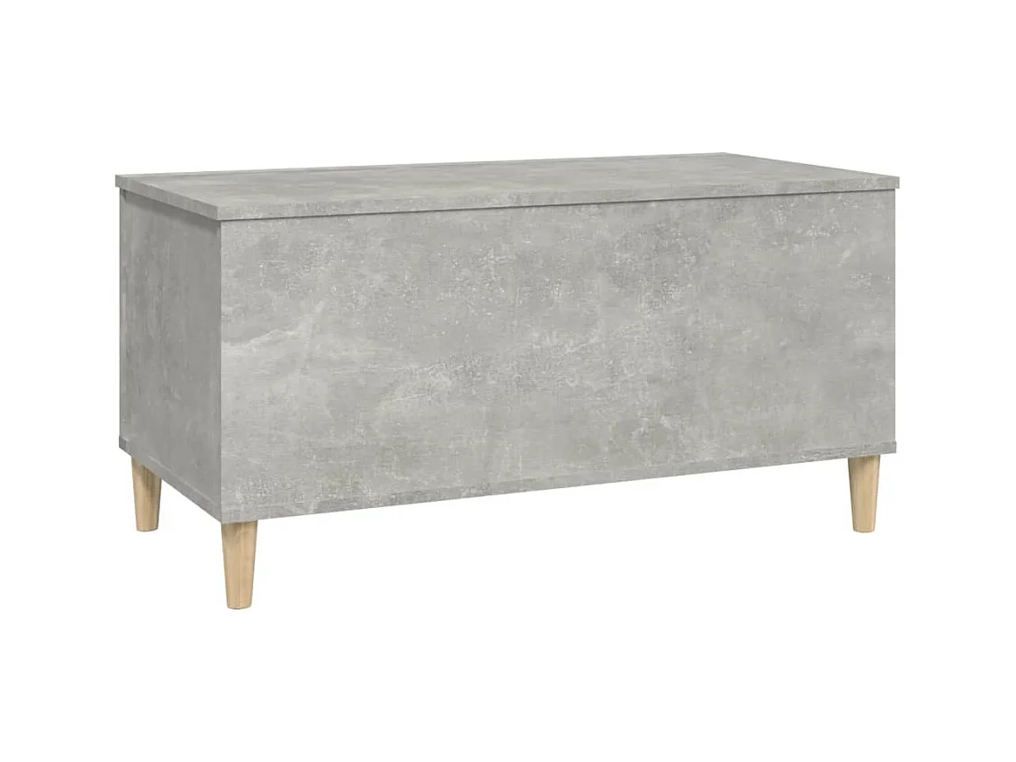 Table basse Gris béton 90x44,5x45 cm Bois d'ingénierie
