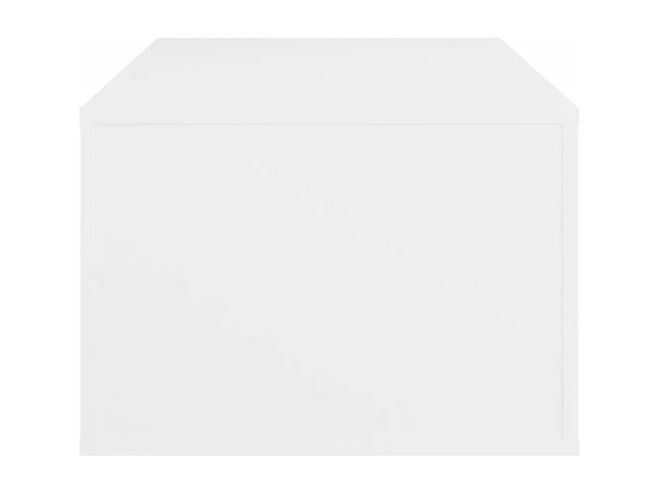 Table basse Blanc 100x50,5x35 cm Bois d'ingénierie