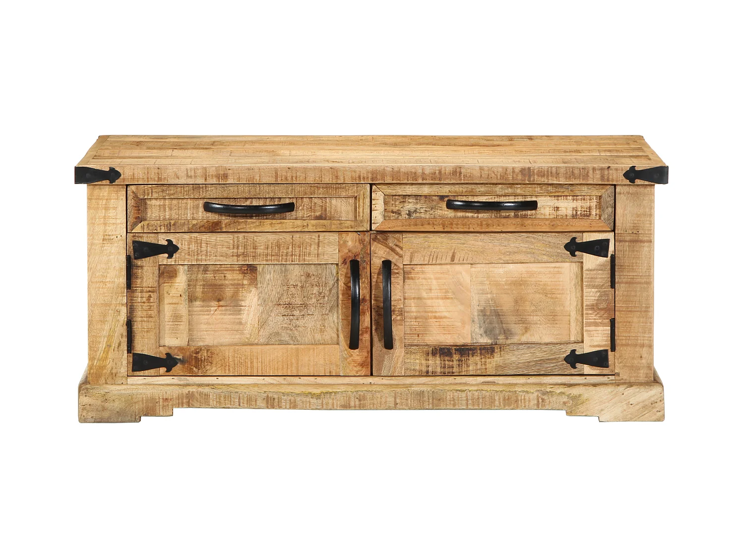 Table Basse 90x50x40 cm Bois Massif Bois de Mangue Brut