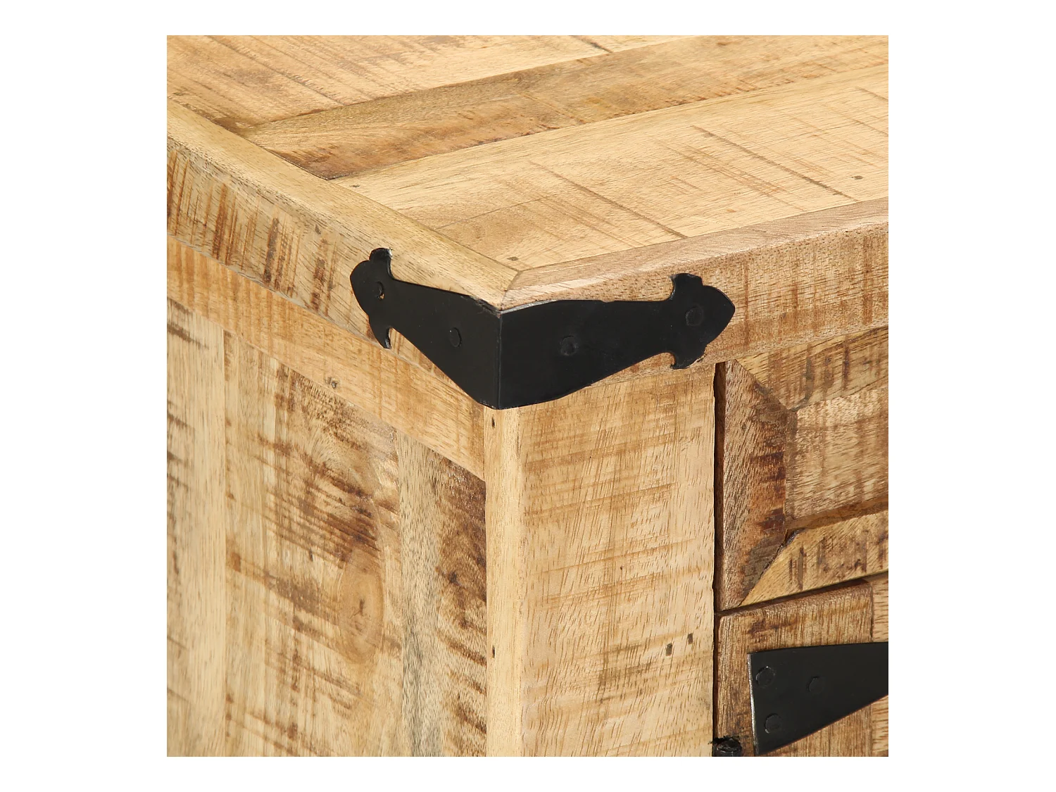 Table Basse 90x50x40 cm Bois Massif Bois de Mangue Brut