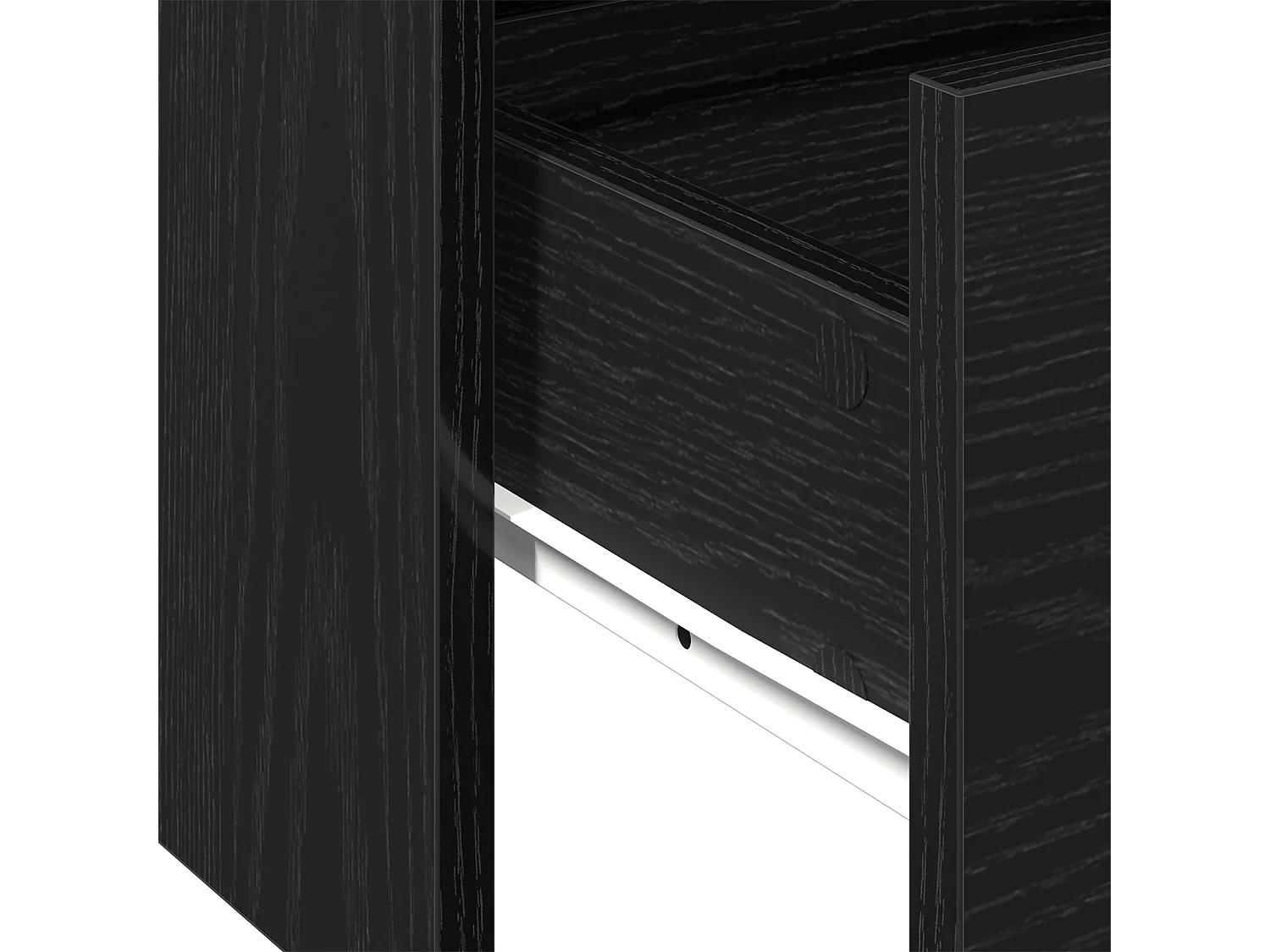 Table basse en chêne noir 102x55x43,5 cm en bois reconstitué