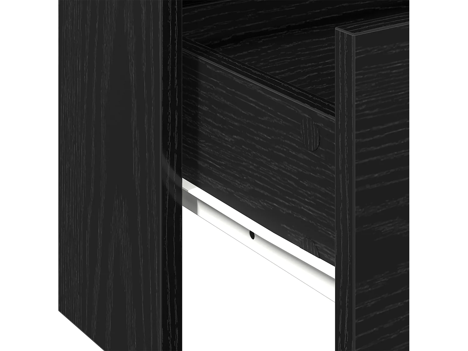 Table basse en chêne noir 102x55x43,5 cm en bois reconstitué