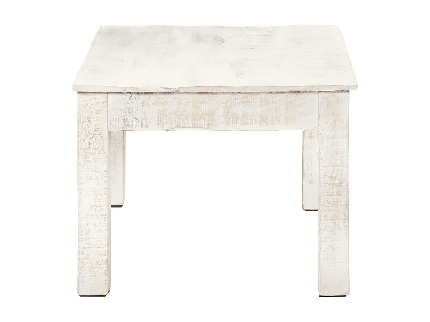 Table basse Blanc 110x60x45 cm Bois de manguier massif