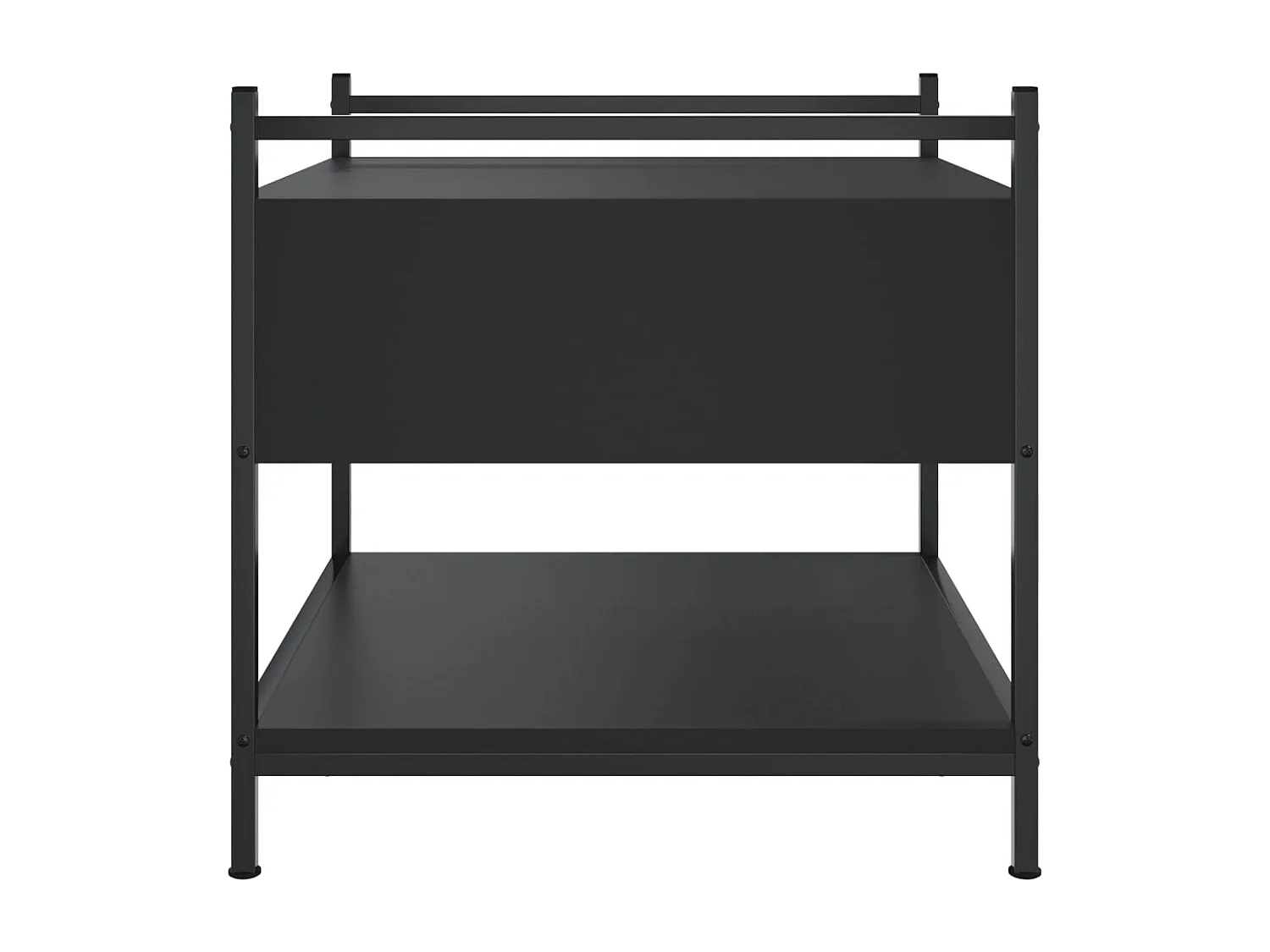 Table basse noir 50x50x50 cm bois d'ingénierie