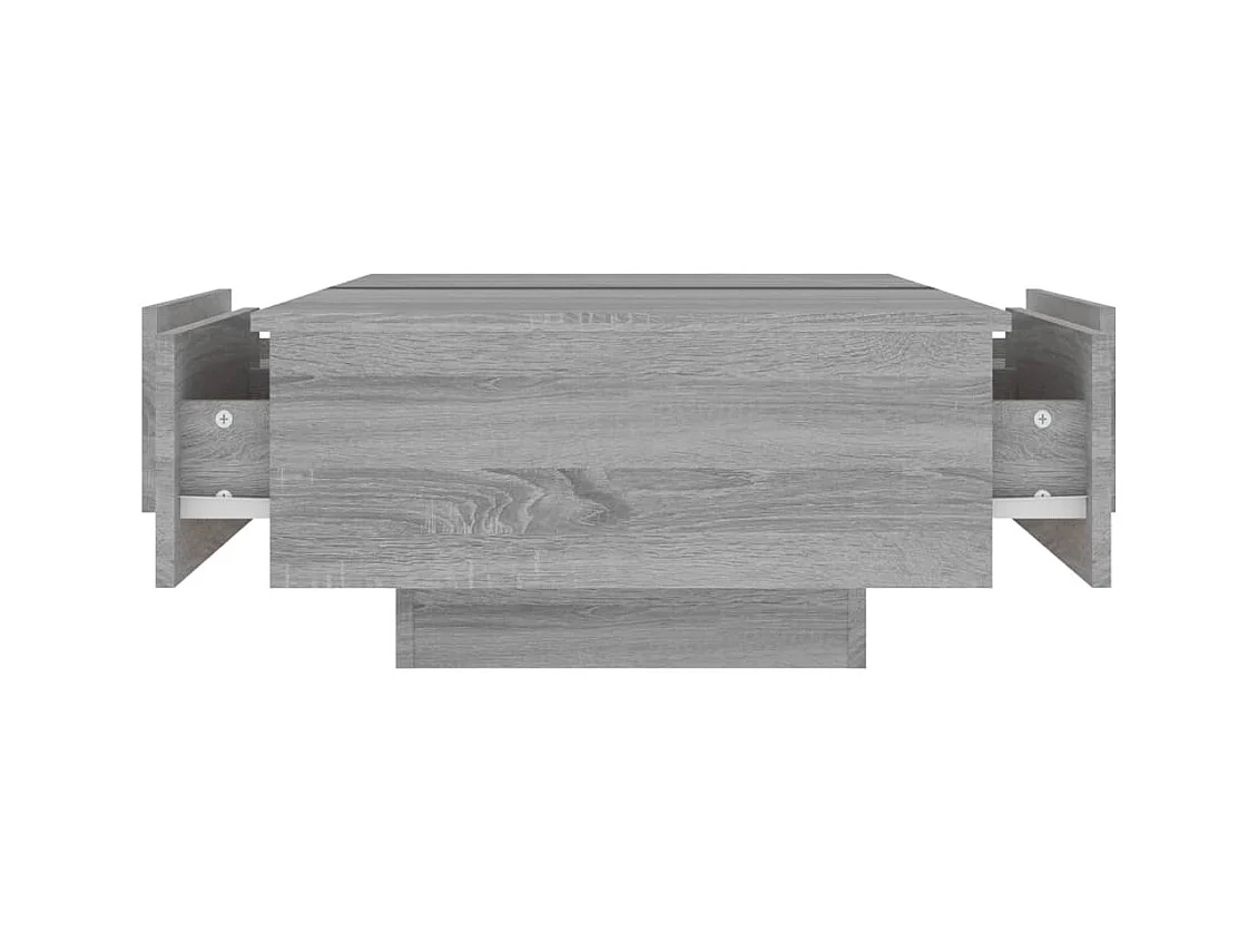 Table basse Sonoma gris 90x60x31 cm Bois d'ingénierie