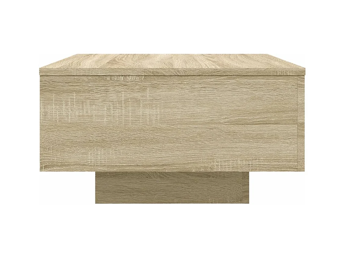 Table basse chêne sonoma 55x55x31 cm bois d'ingénierie