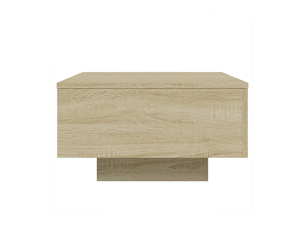 Table basse chêne sonoma 55x55x31 cm bois d'ingénierie
