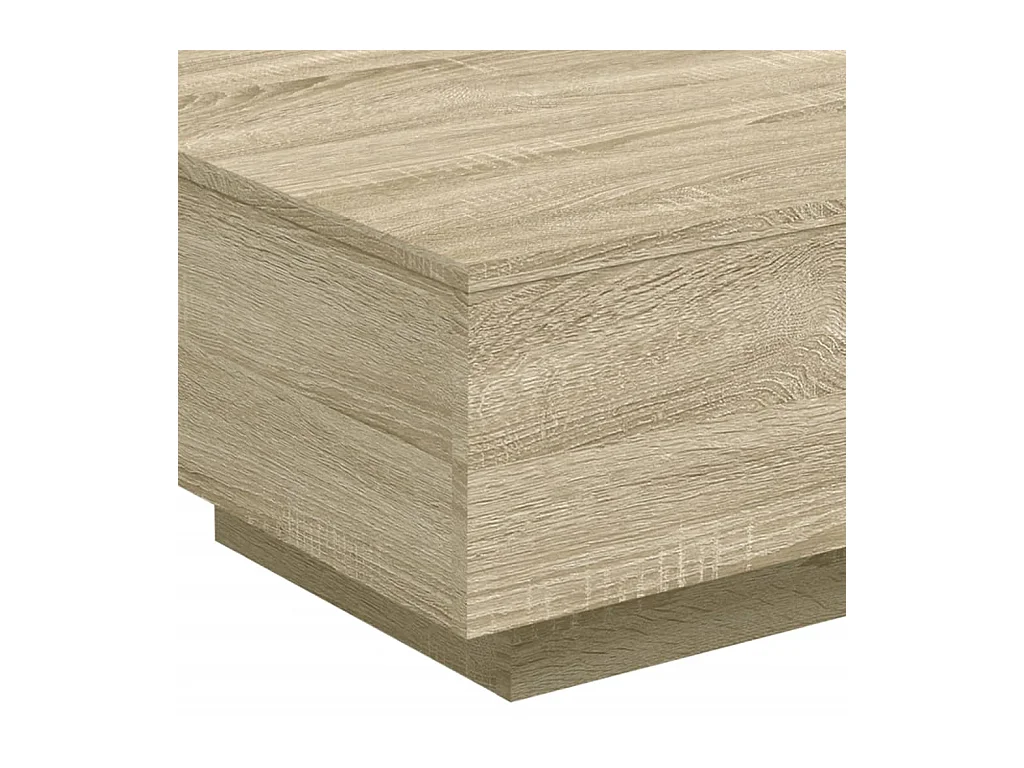 Table basse chêne sonoma 55x55x31 cm bois d'ingénierie