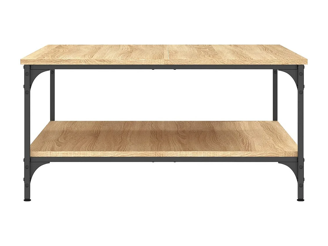 Table basse chêne sonoma 80x80x40 cm bois d'ingénierie