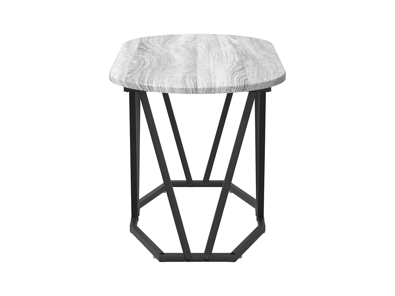 Tavolino da caffè Sonoma grigio - 80x40x40,5 cm, realizzato in legno ingegnerizzato e metallo