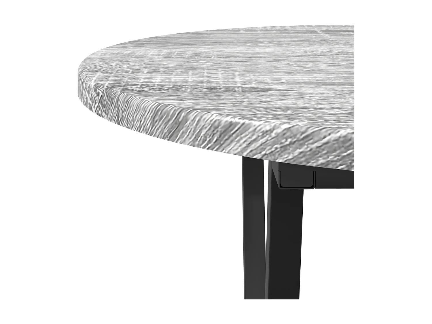 Table Basse Grey Sonoma - 80x40x40.5 cm, Fabriquée en Bois d'Ingénierie et Métal
