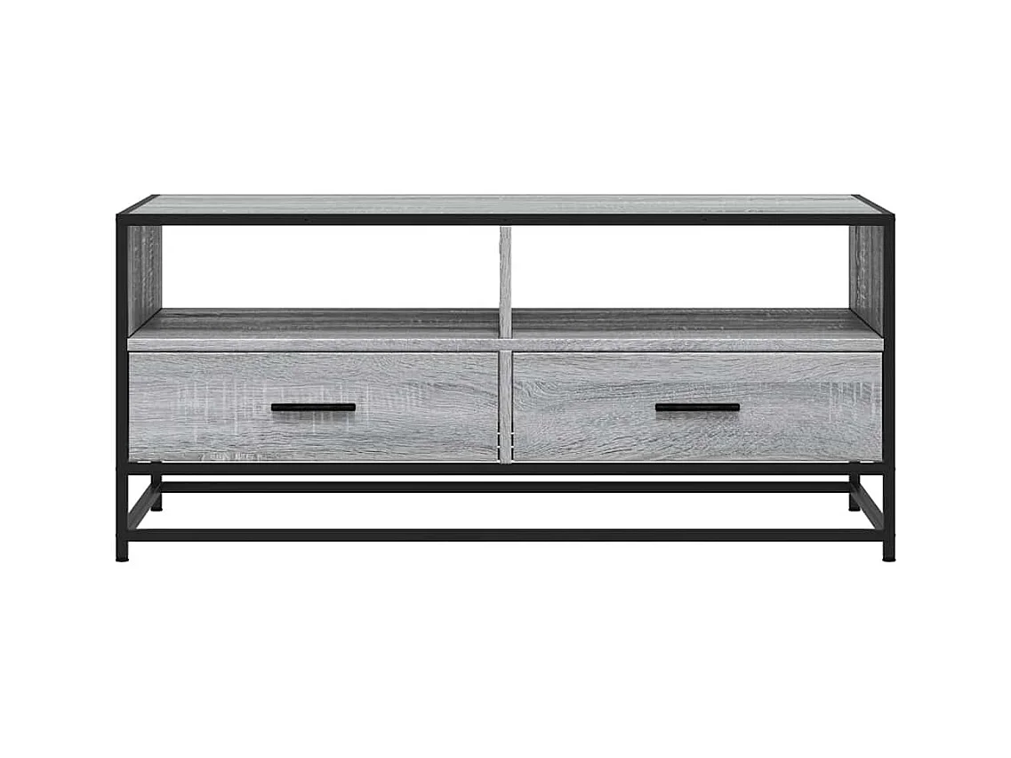 Sonoma salontafel grijs 100x50x45 cm bewerkt hout en metaal