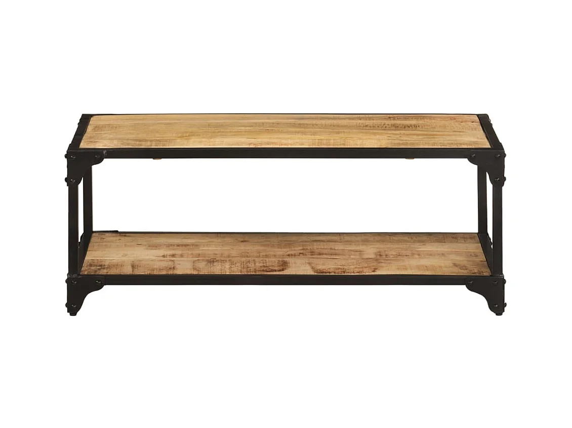 Table basse 90x45x35 cm Bois de manguier massif brut