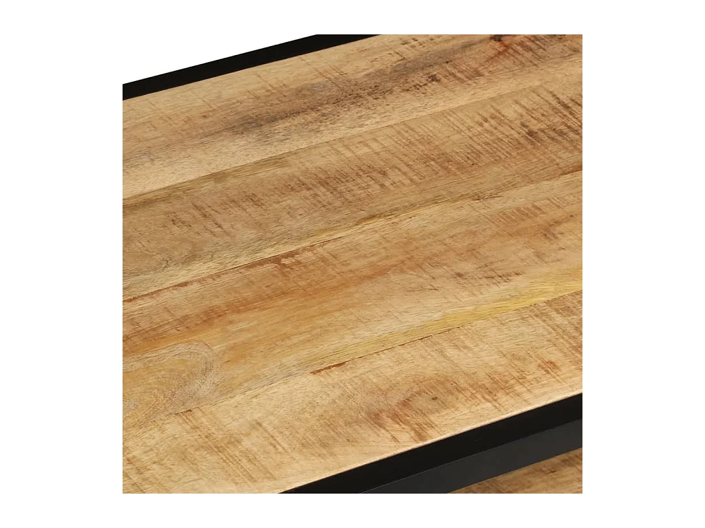 Table basse 90x45x35 cm Bois de manguier massif brut