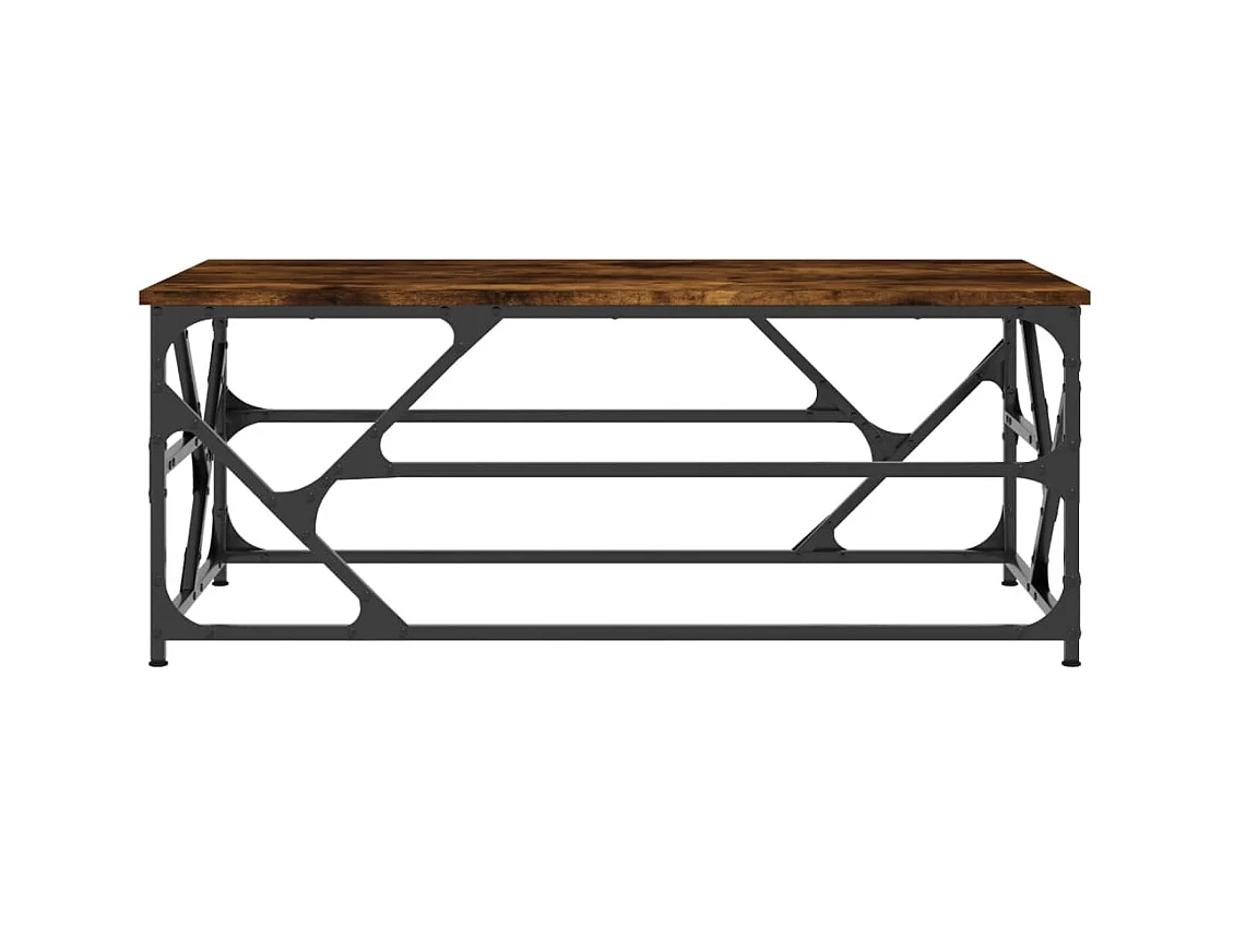 Table basse Chêne fumé 100x50x40 cm Bois d'ingénierie