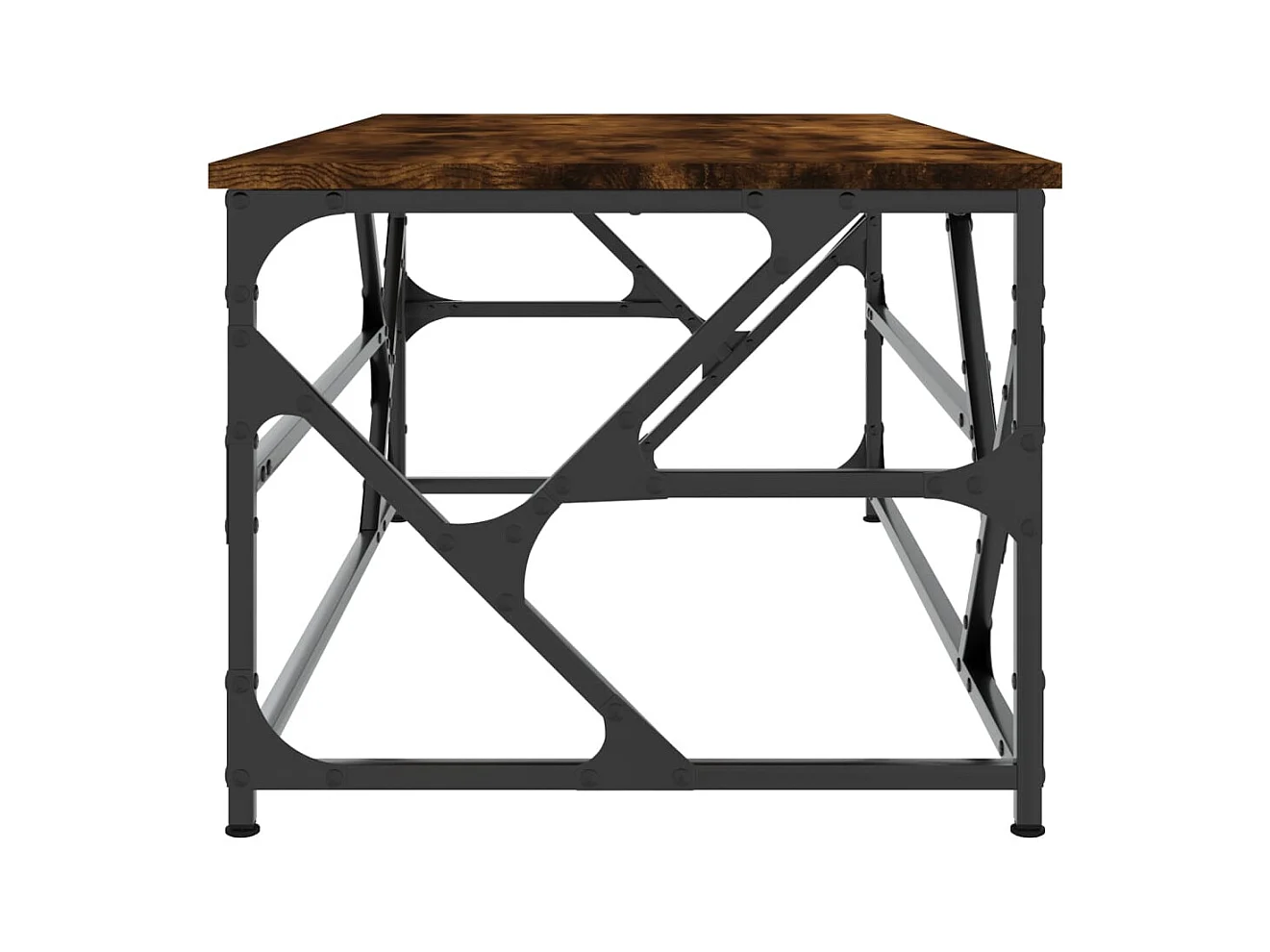 Table basse Chêne fumé 100x50x40 cm Bois d'ingénierie