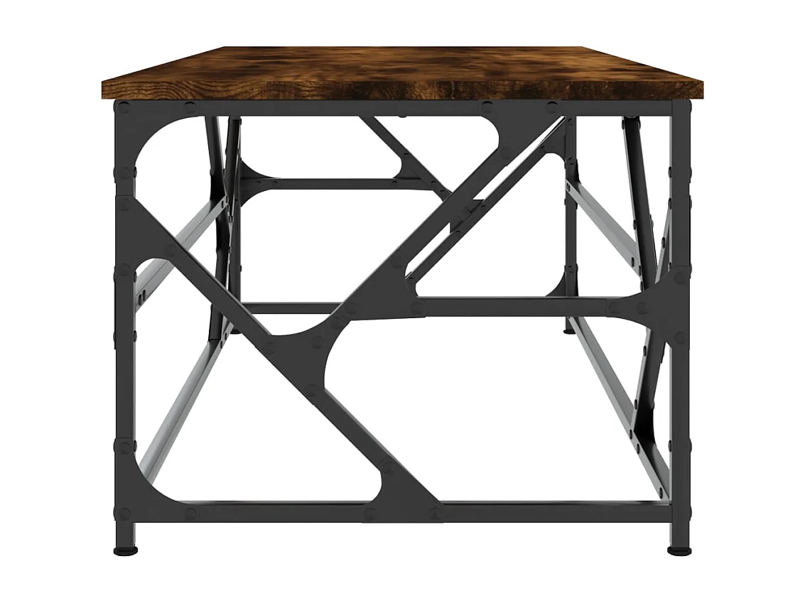 Table basse Chêne fumé 100x50x40 cm Bois d'ingénierie