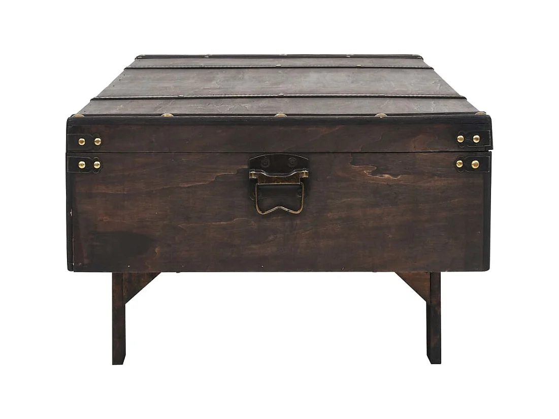 Table basse contreplaqué style vintage 120x55x35 cm