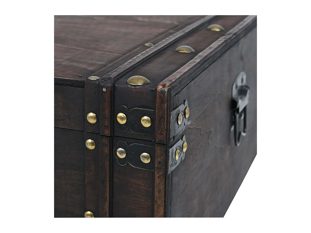 Table basse contreplaqué style vintage 120x55x35 cm