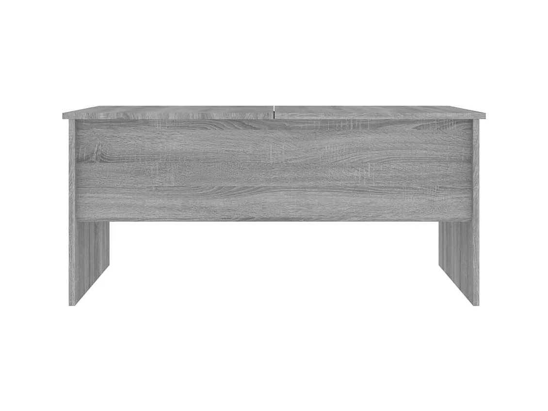 Sonoma salontafel grijs 102x50,5x46,5 cm bewerkt hout