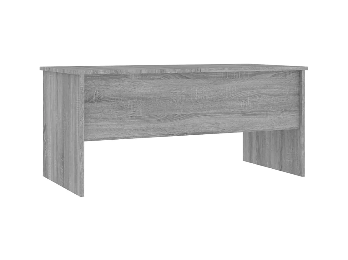 Sonoma salontafel grijs 102x50,5x46,5 cm bewerkt hout