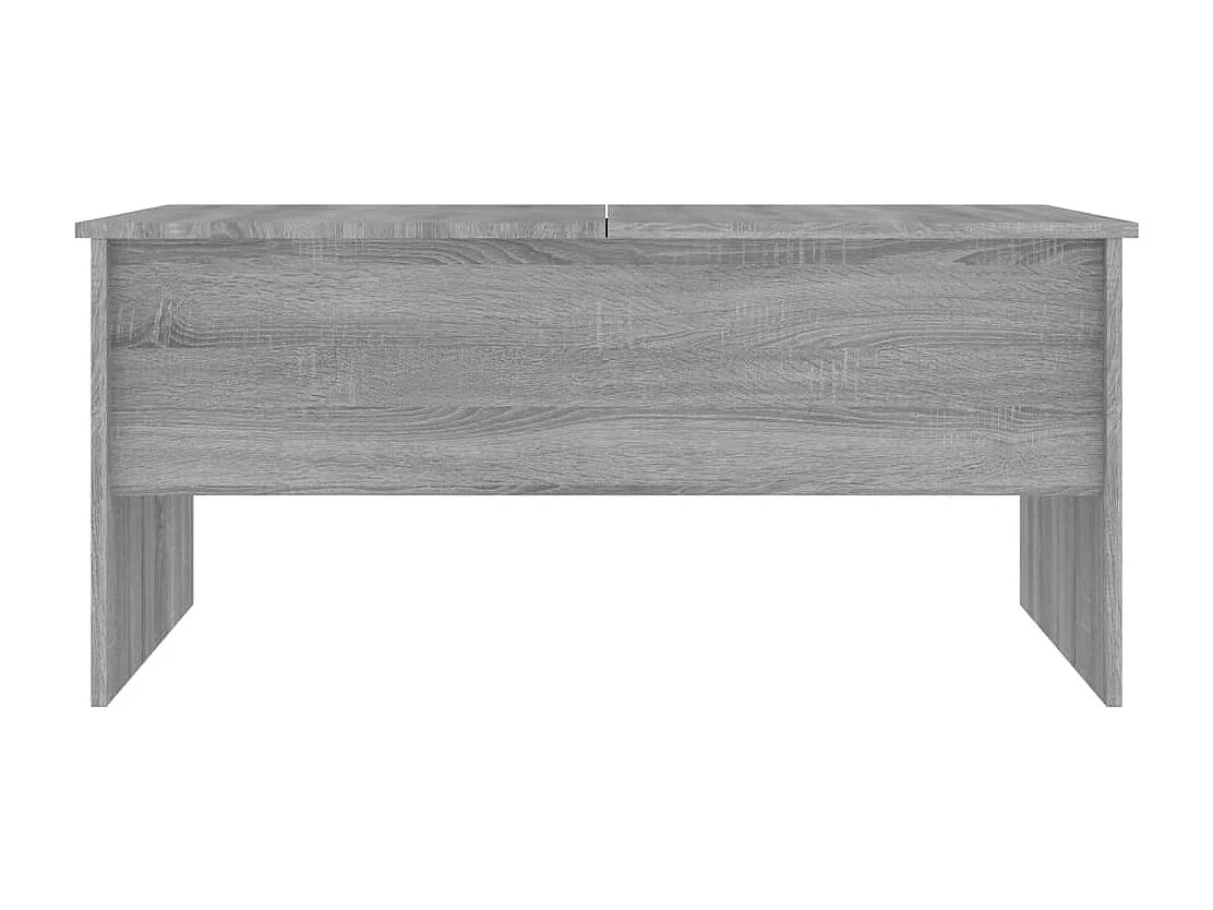 Table basse Sonoma gris 102x50,5x46,5 cm Bois d'ingénierie