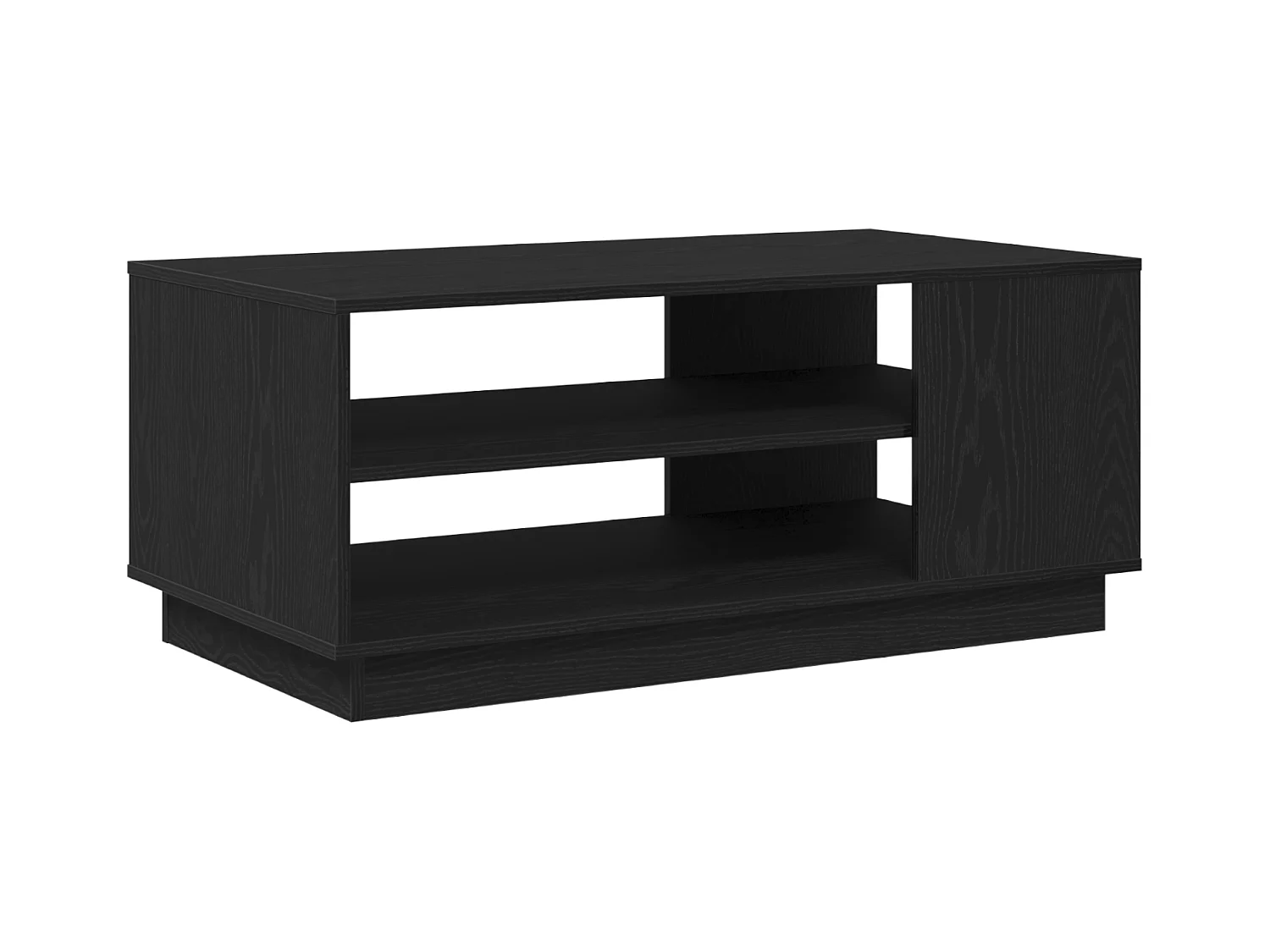 Table basse en chêne noir 102x55x43 cm en bois d'ingénierie